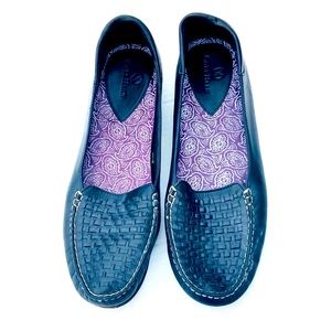 Cole Haan 9 1/2 AA AA Black Leather Loafer